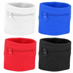 Absorvente Sports Wristband com Zíper, Bolsa, Manga de Pulso, Toalha Banda, Ao Ar Livre, Corrida, Viagem, Bike Key Pocket - Image 1
