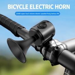 Campainha eletrônica para bicicleta e E-bike, sirene, alarme de trompete, ciclismo, áudio aviso, segurança, equitação, scooter, 120 db - Image 1