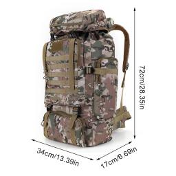 Oxford pano montanhismo mochila, bolsos múltiplos, montanha escalada mochila, acessórios de viagem, 600D, 80L - Image 6