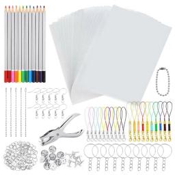 Heat Shrink Plastic Sheets Set, Shrinky Art Film, calor de papel para DIY Keychain Ornamentos, Creative Craft Embellishment, Scrapbooking - Image 3