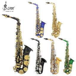 Conjunto Sax Latão Saxofone Alto SLADE-Eb, saxofone profissional com estojo, palhetas e luvas, peças e acessórios para instrumentos de sopro - Image 1