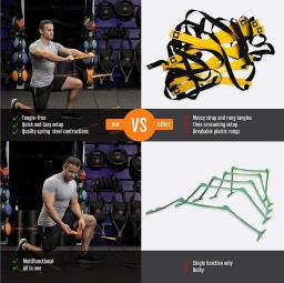 Escada De Salto De Treinamento De Futebol De Dupla Finalidade, Escada De Agilidade Multifuncional, Treinamento De Velocidade, Coordenação, Footwork, Equipamento De Futebol - Image 5