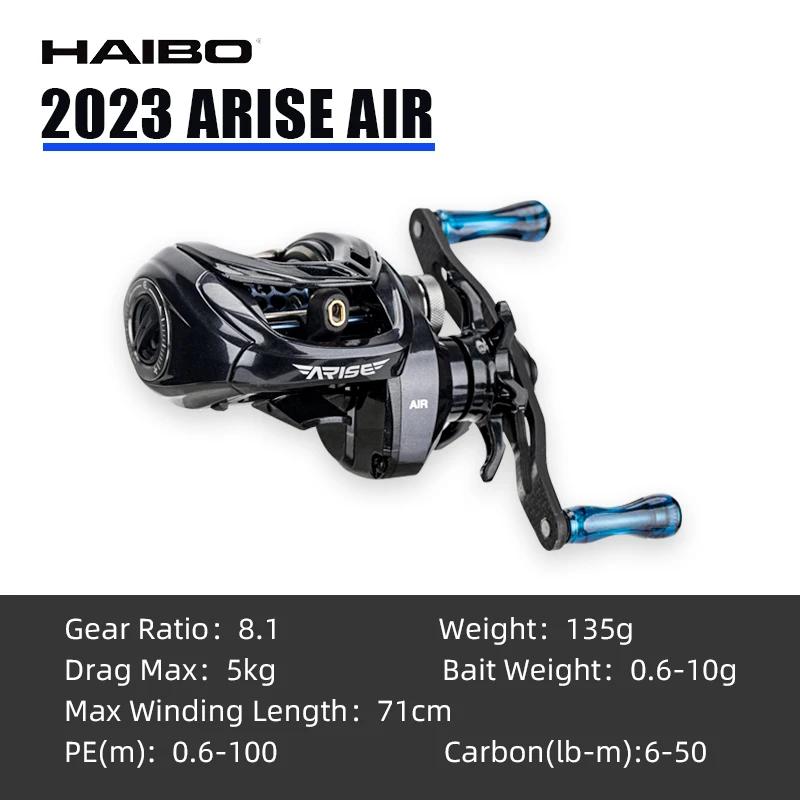 Haibo 25/23 novo arise air/elite amc + carretel de pesca de arremesso fibra carbono handaie 11b + 1rb carretilha de pesca fundição longa - Image 1