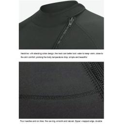 Oulylan-Casaco de mergulho de manga comprida Neoprene para homens, casaco de mergulho, casaco de inverno masculino, roupa de banho térmica 3mm - Image 5