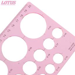 Kit régua com modelo de marca d' água, círculo tamanho, papel original, artesanato, régua criativa fria, ferramentas artesanais, escola, escritório, fornecedor 1 peça - Image 1