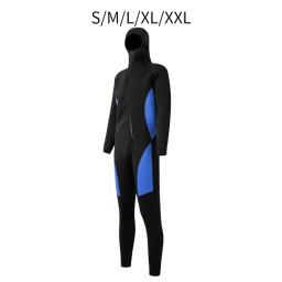 Terno de surf de corpo inteiro para homens, roupa de mergulho com capuz, manga comprida, quente, esportes aquáticos, canoagem, subaquática - Image 4