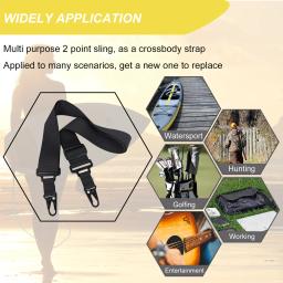 Correia Crossbody de Nylon Pesada Ajustável, Ombro Multiuso com Clipes de Ligação Rápida, Rifle, Caiaque, SUP, Saco de Golfe, Guitarras - Image 5