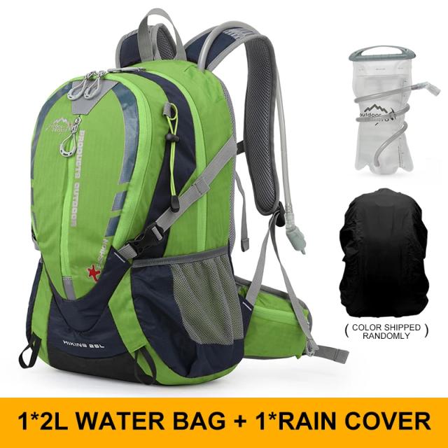 Mochila Hidratante Multifuncional Inoxto 25L para Alpinismo, Ciclismo, Trail Running e Maratona com Bolsa de Água de 2L