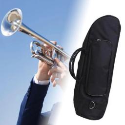 Viagem trompete com bolsos e zíper, saco impermeável, profissional instrumento de música para concerto, banda externa, viagens práticas - Image 4