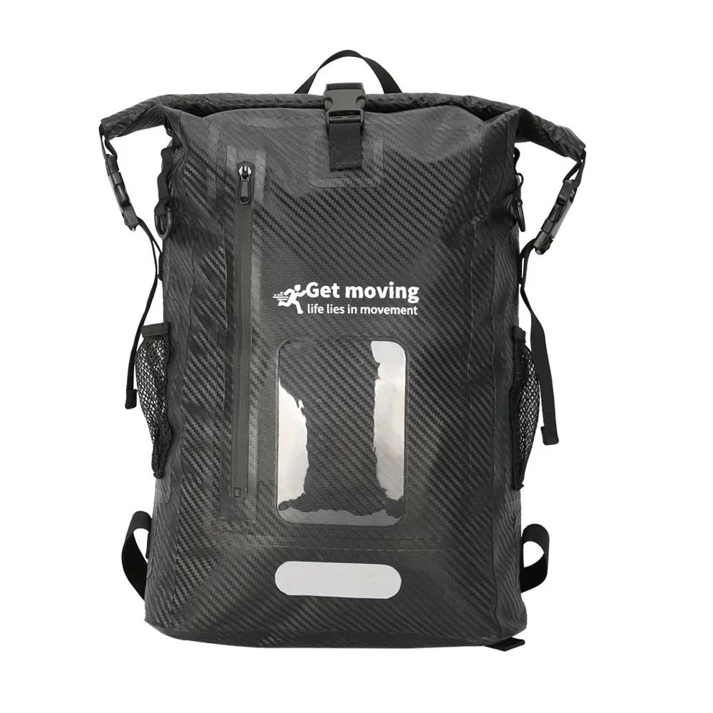 PVC impermeável natação saco, leve praia mochila, pesca canoagem caiaque armazenamento, deriva rafting sacos, seco saco, 25L - Image 1
