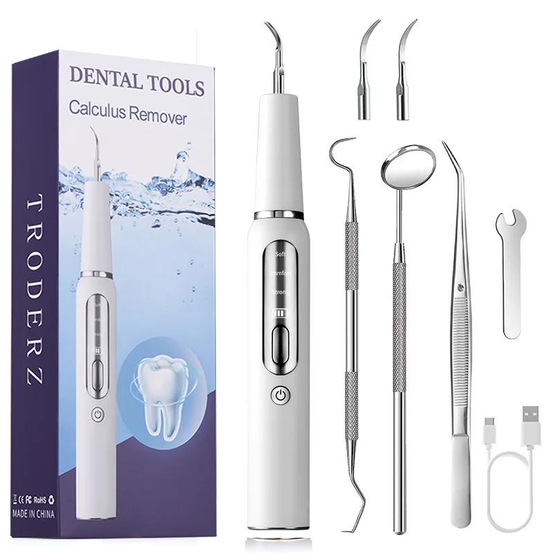 Elétrica Dental Care Kit para cão e gato, Dente Cálculo Dispositivo, Escova de dentes ultra-sônica, Pet Scaler, Tooth Cleaning Tool, Placa, Placa - Image 1