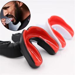 Adulto esportes protetor bucal muay thai boxe proteção dos dentes mma luta boca guarda crianças rugby combate treinamento cintas 1pc - Image 1