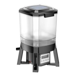 Sunsun-Alimentador Automático de Peixes para Aquário, CFF-206, Programável, com Painel Solar, sem Carregador - Image 1