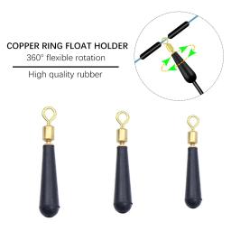 20 pçs acessórios de pesca anel de cobre gira flutuador descansa rotação de alta velocidade flexibilidade deriva assento peixe carpa enfrentar - Image 1