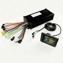 36v/48v/52v/60v e-bike controlador de onda senoidal de 3 modos 40a 1000w 1500w 2000w com medidor lcd coloer s866 (protocolo 2) para e-scooter - Image 6