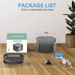 Fonte de água automática para vários gatos ou cães, distribuidor de bebidas, capacidade super grande, 2.4Gal, 304oz, 9L - Image 6