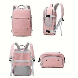 Grande capacidade mochila de viagem com sapato armazenamento, multicamadas, impermeável, seco e molhado separação, viagem, mulheres - Image 2