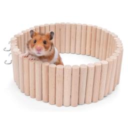 Escada De Hamster De Madeira Para Brinquedos De Mastigação, 2 Em 1, Ponte, Jogar, Natural, Paisagismo Suprimentos, Decoração De Gaiola - Image 2