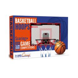 Cesta basquete para crianças, aro basquete interno pontuação automática, brinquedo basquete montado na parede com - Image 2