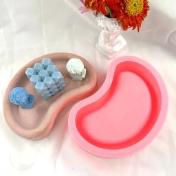 Bandeja De Forma De Ervilha De Molde De Silicone, gesso De Concreto Artesanal DIY, placa De Exibição De Armazenamento De Jóias, moldes De Artesanato, suprimentos De Decoração De Casa - Image 2