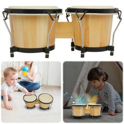 Bongo instrumento de percussão, tambor com afinação chave, instrumentos musicais, bongos, 5.5 "e 6" - Image 2