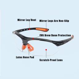 Windproof Vented HD Eye Glasses, Óculos de proteção, Sandproof, Fit para ciclismo, laboratório, motocicleta, trabalho - Image 2