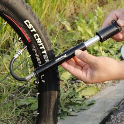 Mini Compact bicicleta ar mão bomba, alumínio barril, MTB Road Bike pneu Inflator, bola brinquedo, inflação Presta, Schrader se enquadra, 100psi - Image 6