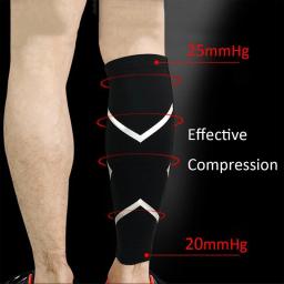 Mtatmt-manga de compressão esportiva para proteção das pernas, suporte para canela, para corrida, basquete, ciclismo, 1 parte - Image 3