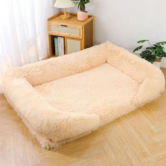 Camas grandes e confortáveis para cães: anéis de pelúcia, esteiras de dormir, sofás e colchões para o seu pet durante o inverno