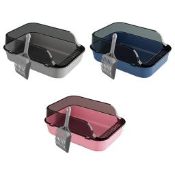 Anti Salpicos Cat Litter Box, Pet Supplies, Areia, Recipiente, Gatinho Grande WC, Indoor Cats, Pequenos Animais - Image 5