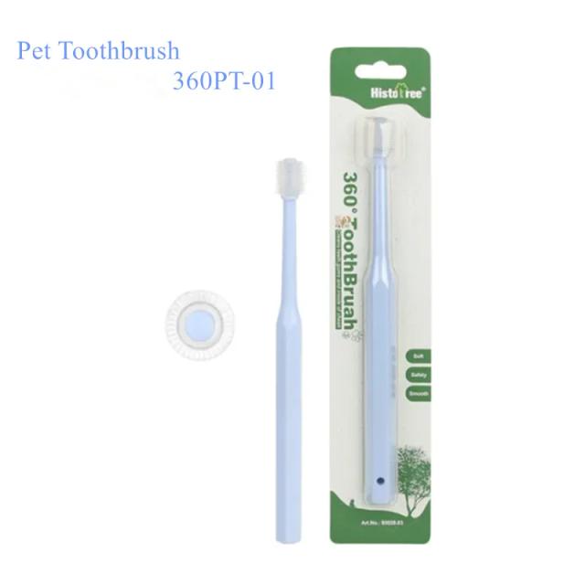 Escova de Dentes 360 Graus para Pets - Limpeza Profunda e Combate ao Mau Hálito e Tártaro