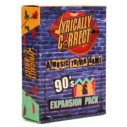 Jogo familiar multi-geracional, jogo adulto, trivi noturno e divertido, liricamente correto 90 s Expansion Pack, música, trivia - Image 2