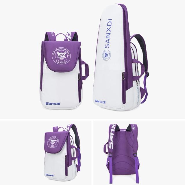 Saco Impermeável Multifuncional para Raquetes de Badminton, Tênis e Squash - Mochila de Grande Capacidade para Esportes