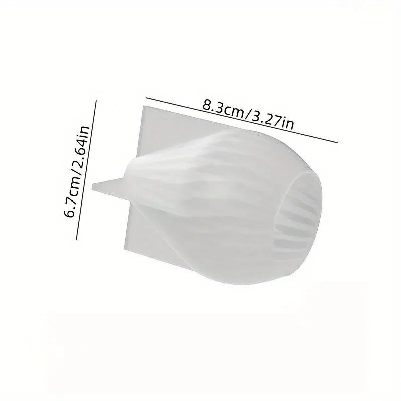 Molde de silicone listrado em espiral 3D para velas perfumadas DIY, artesanato em argila, cera, fundição de resina - molde de vela de formato irregular - Image 1