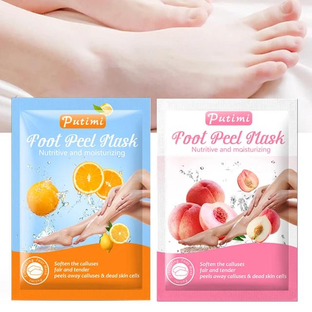Máscara Esfoliante EFERO com Lavanda e Aloe para Pés - Tratamento Descascante e Pedicure. Escolha Entre 1, 2 ou 3 Pares.