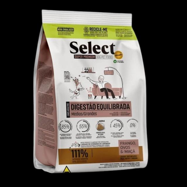 Ração Select para Cães de Médios e Grandes Porte - Digestão Equilibrada 10,1Kg