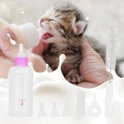 Conjunto de mamadeiras de gatinho, Kit de cuidados de enfermagem, Cachorro Pet, Cão pequeno, Gato, 60ml - Image 3