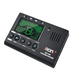 Aroma-afinador de guitarra elétrica e metrônomo, built-in Mic com cabo captador, 6,3mm para Ukulele de violino baixo cromático, AMT-560 - Image 2