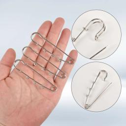 Broche de metal pesado para artesanato DIY, alfinetes de segurança, pinos, fixadores com 3 loops, jóias, artes, roupas de costura, 10 peças - Image 4