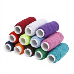 Linhas elásticas coloridas para máquinas de costura, linha de bordar, costura manual, artesanato de roscas, acessórios DIY, 1 rolo - Image 6