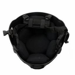 BOOIU-ACH Capacete tático com proteção auricular, plástico ABS ajustável, montagem frontal NVG, trilho lateral, MICH 2000, 3mm - Image 4