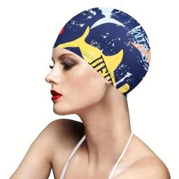 Capa de natação impermeável, Proteção de orelha, Design antiderrapante para adultos, perfeito para piscina, praia, diversão de verão - Image 2