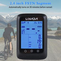 Computador de bicicleta sem fio à prova d'água, GPS, ANT + Sensor, BT, 2,4 pol, Gradiente de altitude, Frequência cardíaca compatível, Strava APP, Bicicleta - Image 6