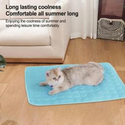 Almofada de resfriamento dobrável para pet, Pet Supplies, tecido de gelo verão, sem necessidade de congelar ou refrigerar, este fresco Pet - Image 2