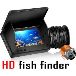 Fish Finder com display LCD, câmera de pesca subaquática, 220 °, impermeável, IPS, 1080p, 9 horas de resistência, visão noturna, 20 m, 30m, 4,3 polegadas - Image 1