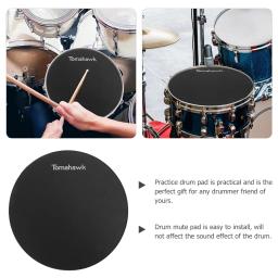 Drum Prática Pad para melhorar as habilidades de bateria, Mute Pad, Rubber Pad, substituição Acessório - Image 6