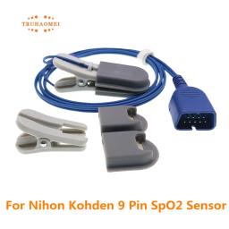 Para Nihon Kohden Adulto Reutilizável Criança Neonatal Envoltório SpO2 Sensor 9 Pin Lifescope BSM Série TL-201T Sonda de Oxímetro De Taxa De Pulso - Image 6