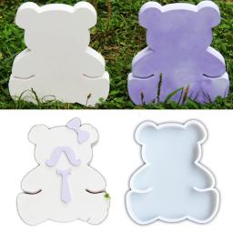 2 pces moldes gesso urso moldes fondant silicone para chocolate, artesanato arte - Image 2