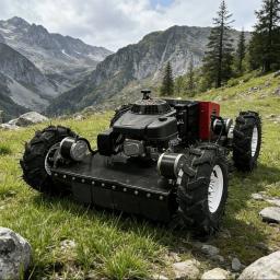 Cortador de Grama Robô RC Aprovado para Todos os Terrenos com Controle Remoto e Lâmina para Neve - Image 5