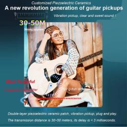 Flying FishWireless Guitar System, Guitarra Clássica Universal, Ukulele, Violino, Guzheng, Polegar Piano, Air Drum Transceiver - Image 2
